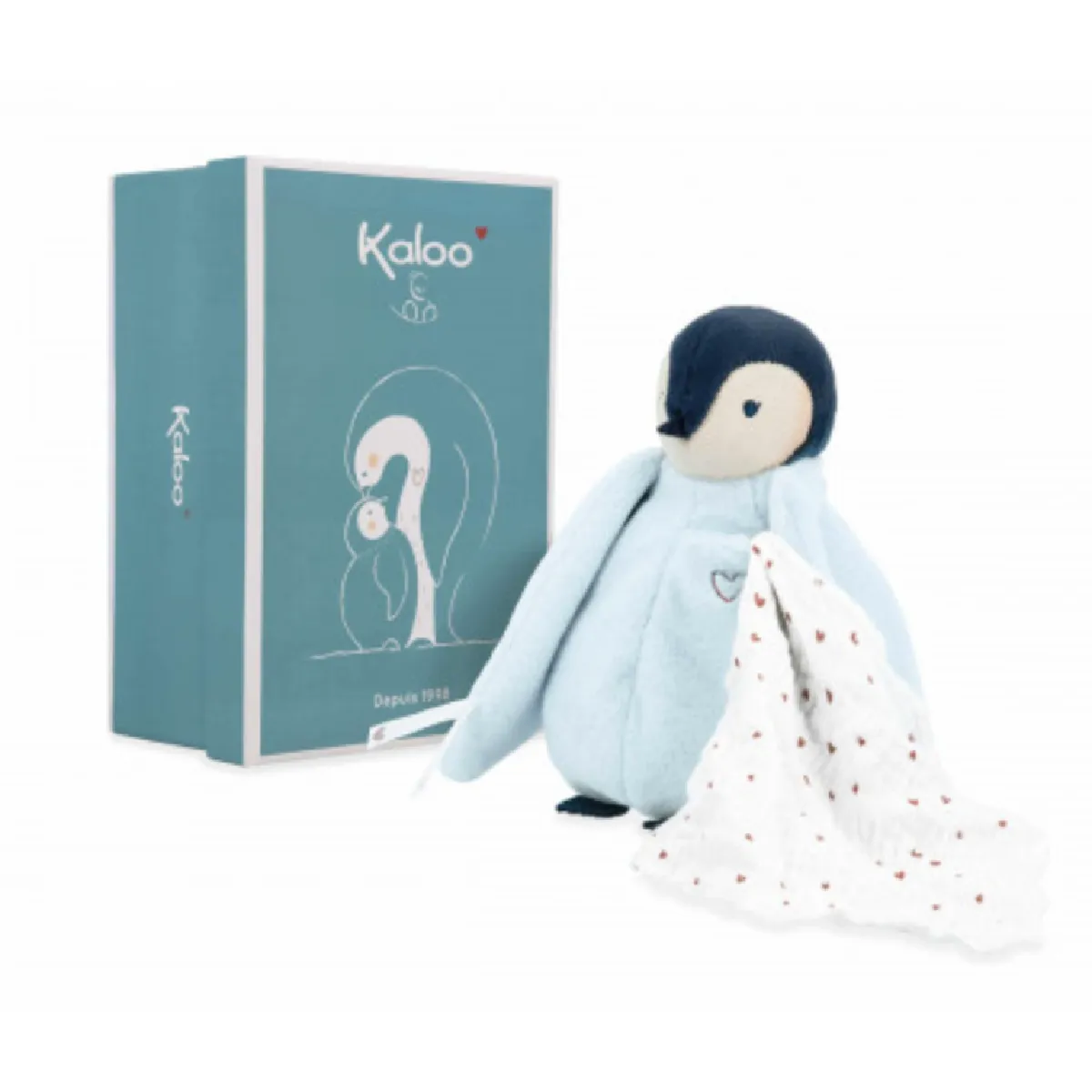 Non Communiqué Multicolore Peluche A Bisous Manchot - Bleu - Image 2