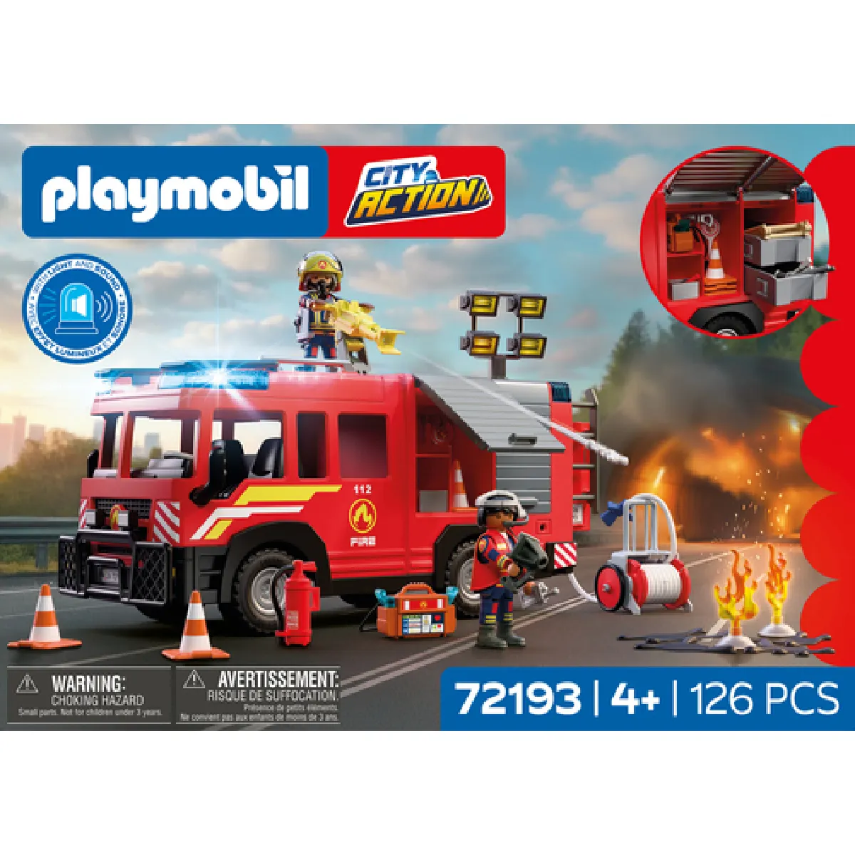 Playmobil® 72193 Camion Vsav De Pompiers
