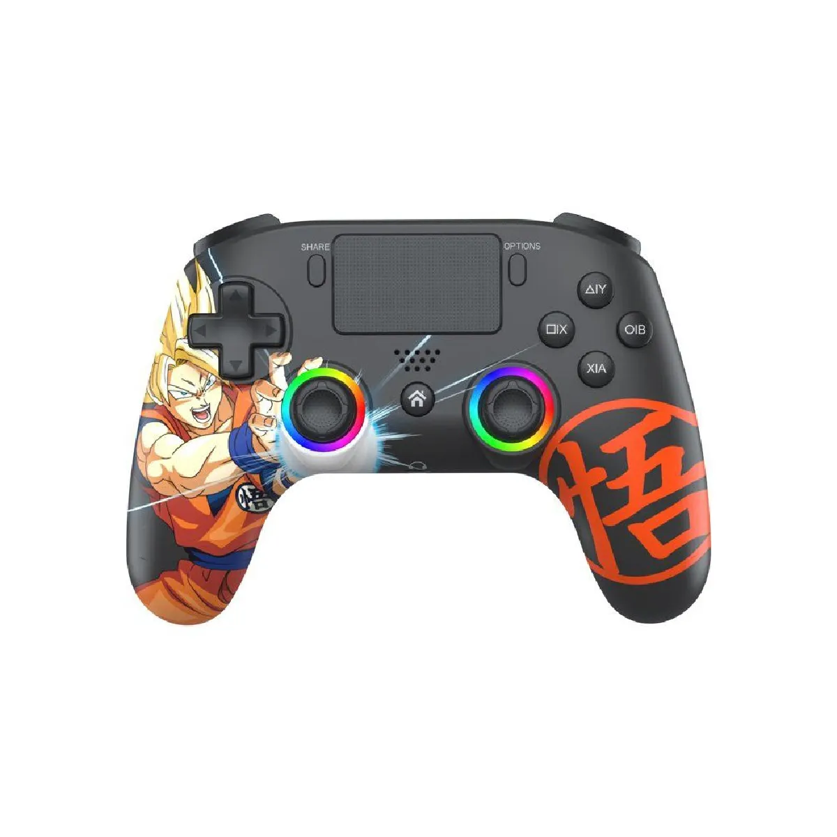 Subsonic Noir Manette Sans Fil Bluetooth Ps4/Pc - Dragon Ball Goku Super Saiyan