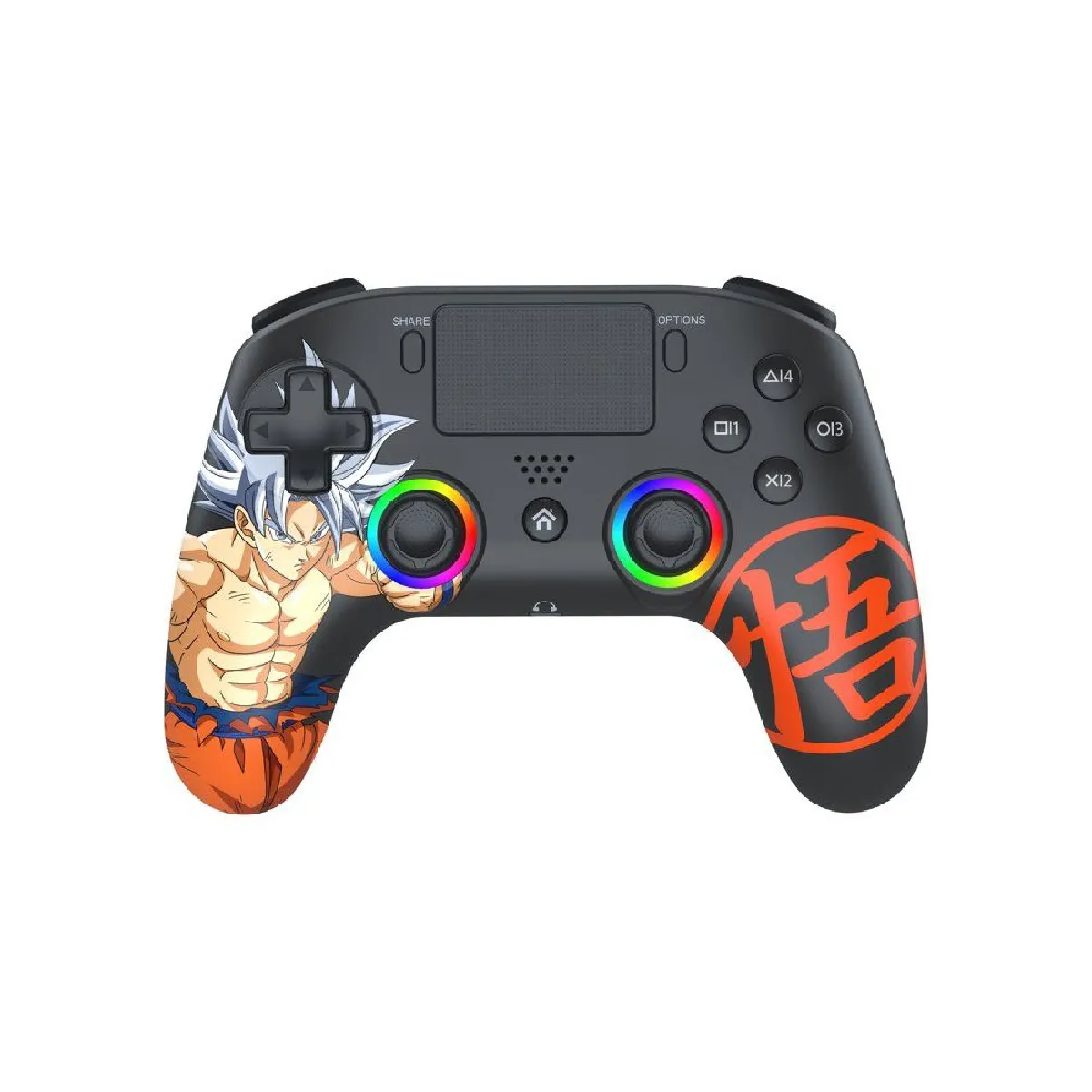 Subsonic Noir Manette Sans Fil Ps5/Pc - Dragon Ball Goku Ultra Instinct