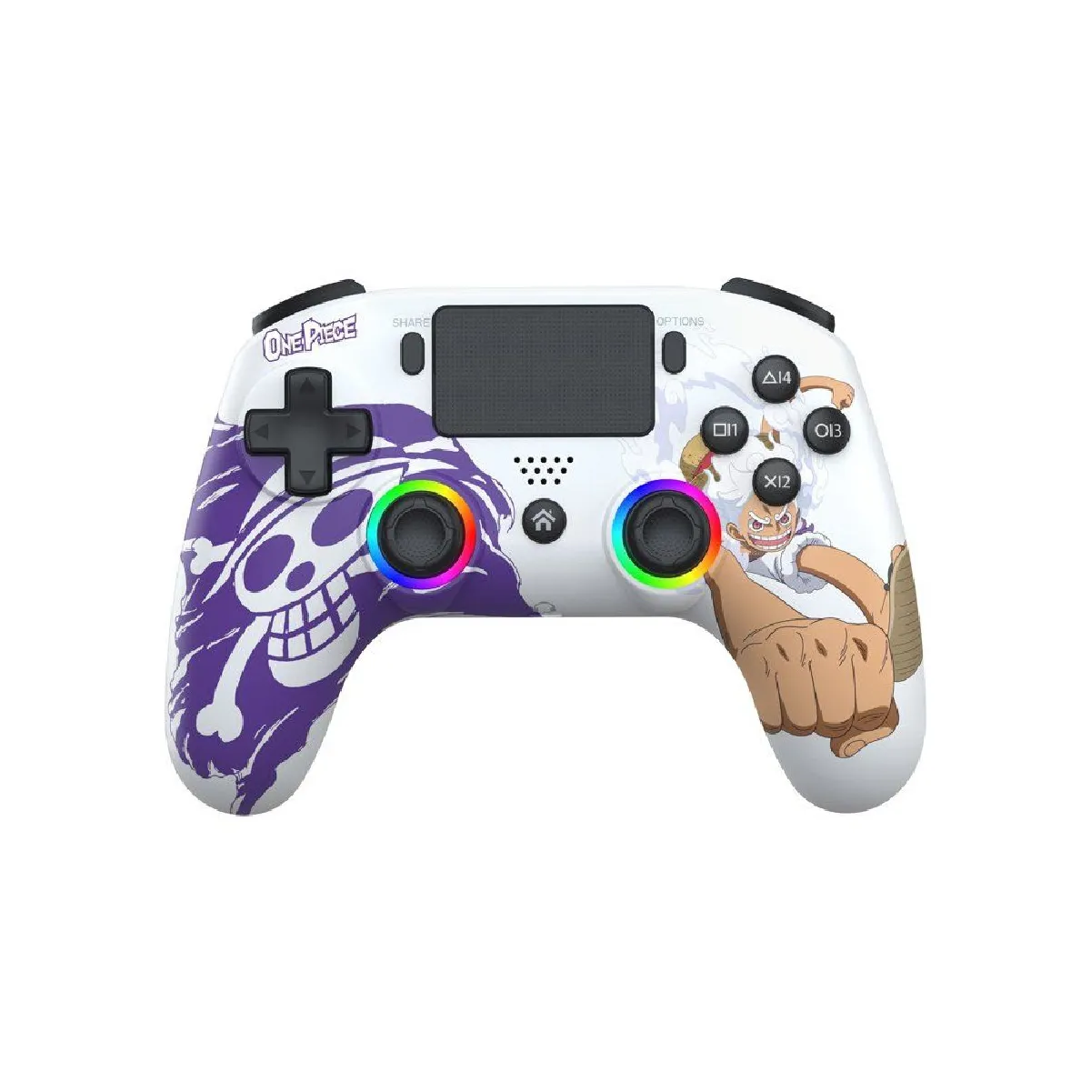 Subsonic Blanc Manette Sans Fil One Piece Luffy Gear 5 Bluetooth