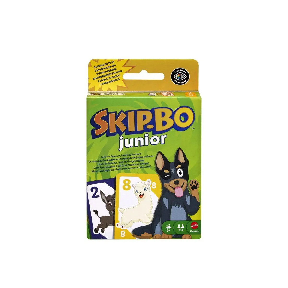 Games Skip Bo Junior Jeu De Cartes Pour 2 À 4 Joueurs Dès - vue 2