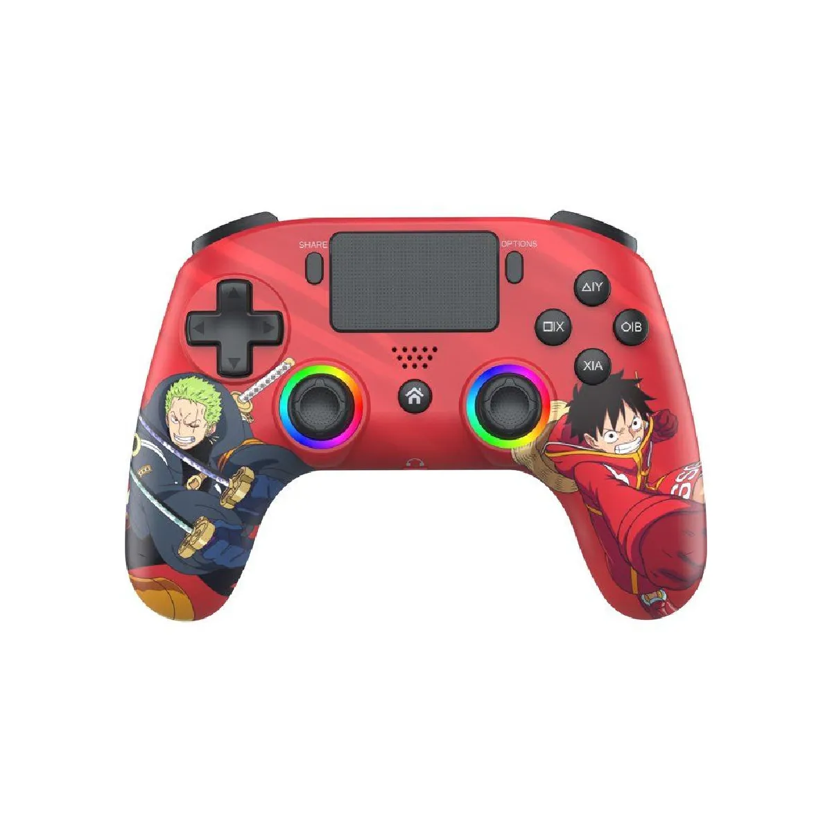 Subsonic Noir One Piece Luffy Vs Zoro - Manette Sans Fil Bluetooth Ps4/Pc