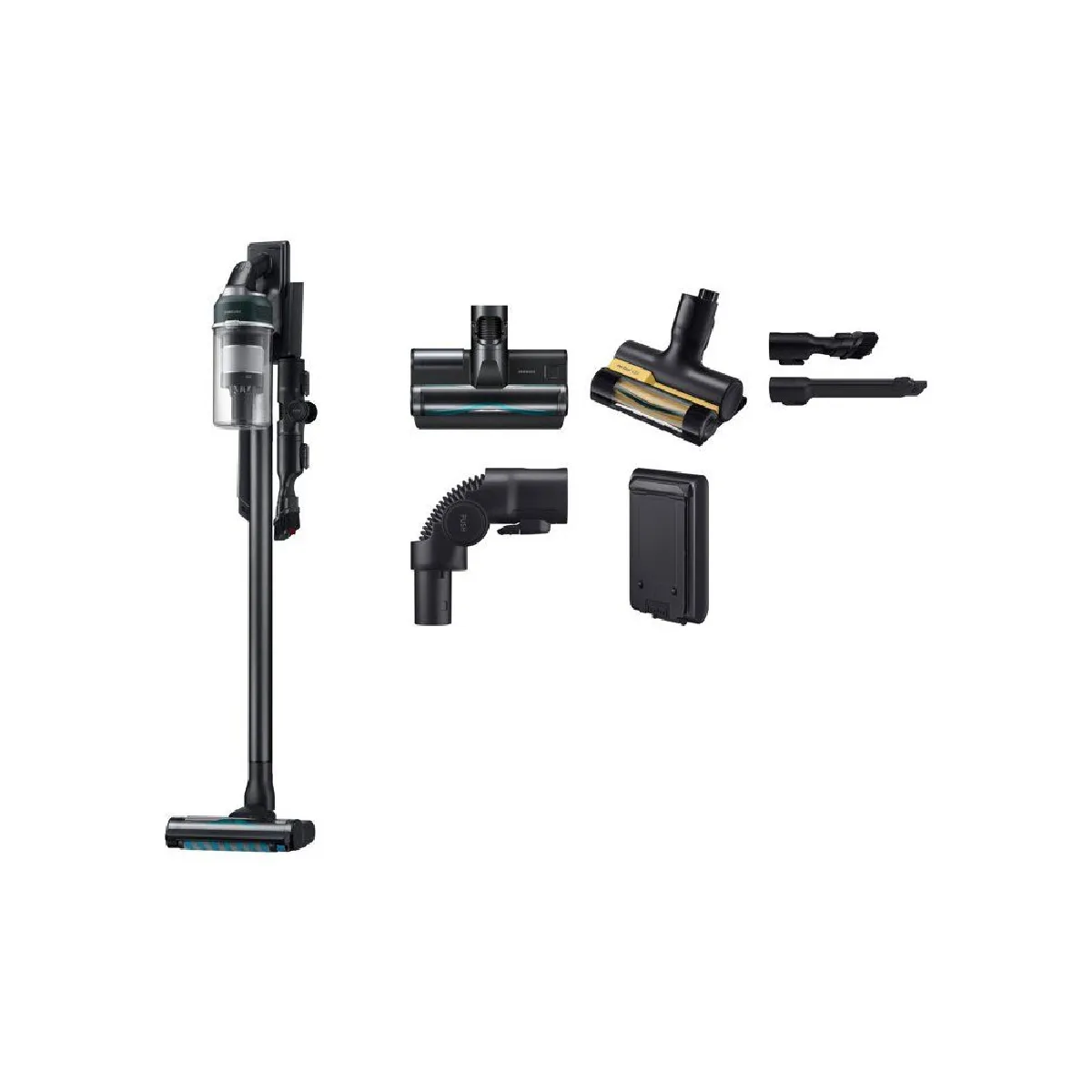 Samsung Jet 85S Pet Extra - 250 AW - HEPA 13 - 0,8 L - Noir et Vert