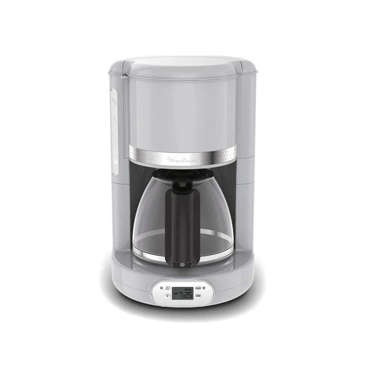 Moulinex Cafetière à filtre programmable Soleil Pepper FG380E10 1,25 L jusqu'à 15 tasses Poivre 1 000 W anti-goutte
