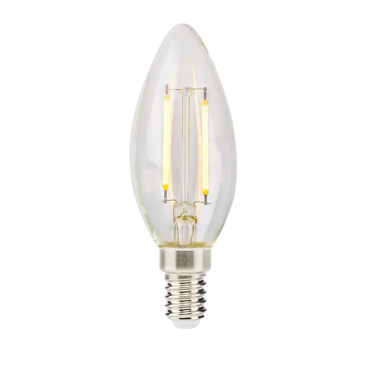 Nedis Ampoule Led À Filament Rétro E14 2,2 W 470 Lm En Forme De Bougie Transparent