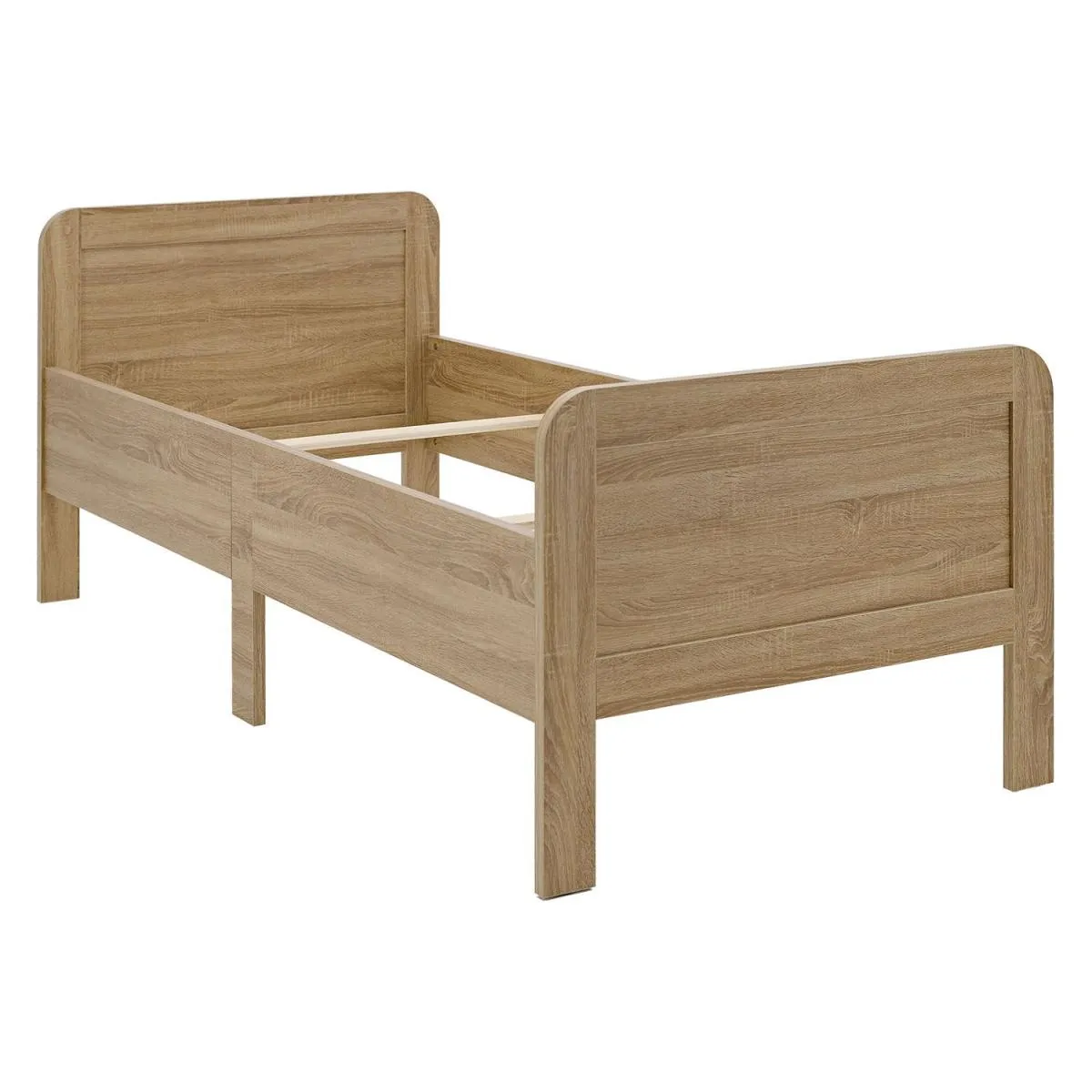 Homestyle4u Lit Confort 100X200 Cm Naturel