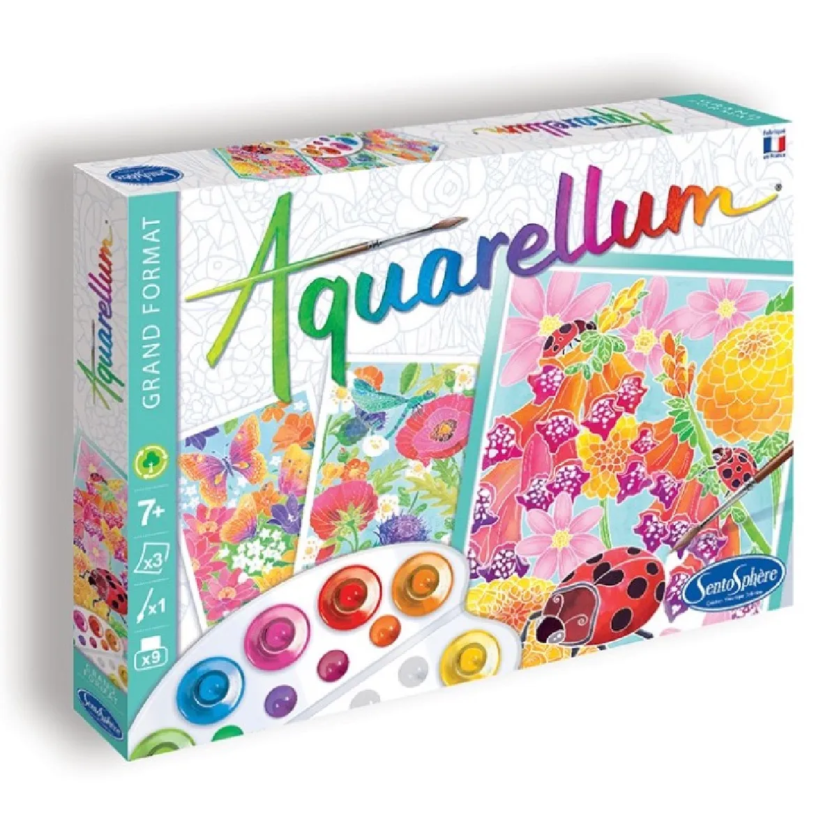 Sentosphere Multicolore Kit Créatif Sentosphère Aquarellum "Dans Les Fleurs" - Image 3