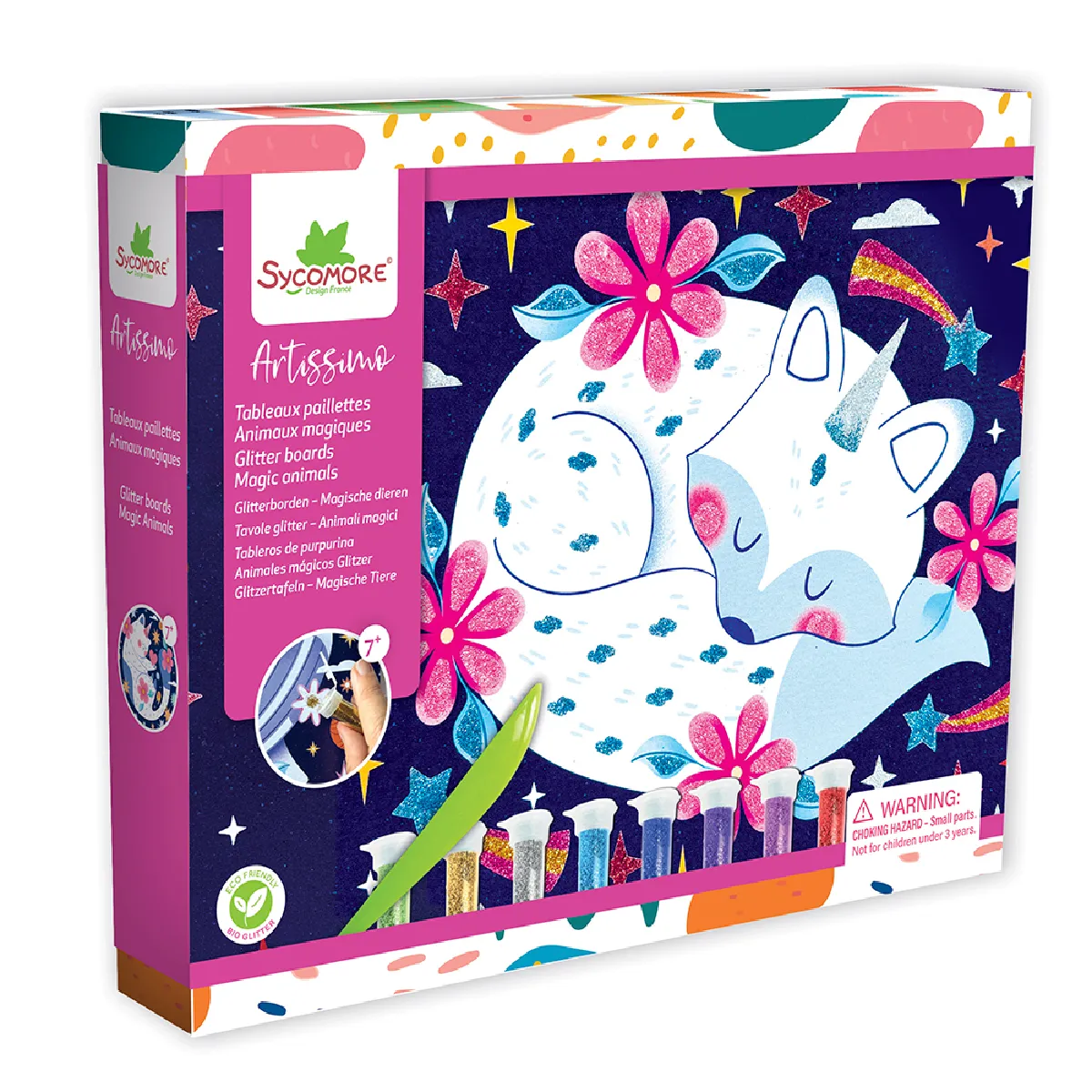 Au Sycomore Artissimo - Gm Tableaux Paillettes - Animaux Magiques