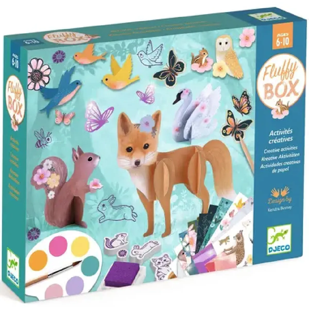 Djeco Multicolore Jeu Créatif Fluffy Box - Image 3