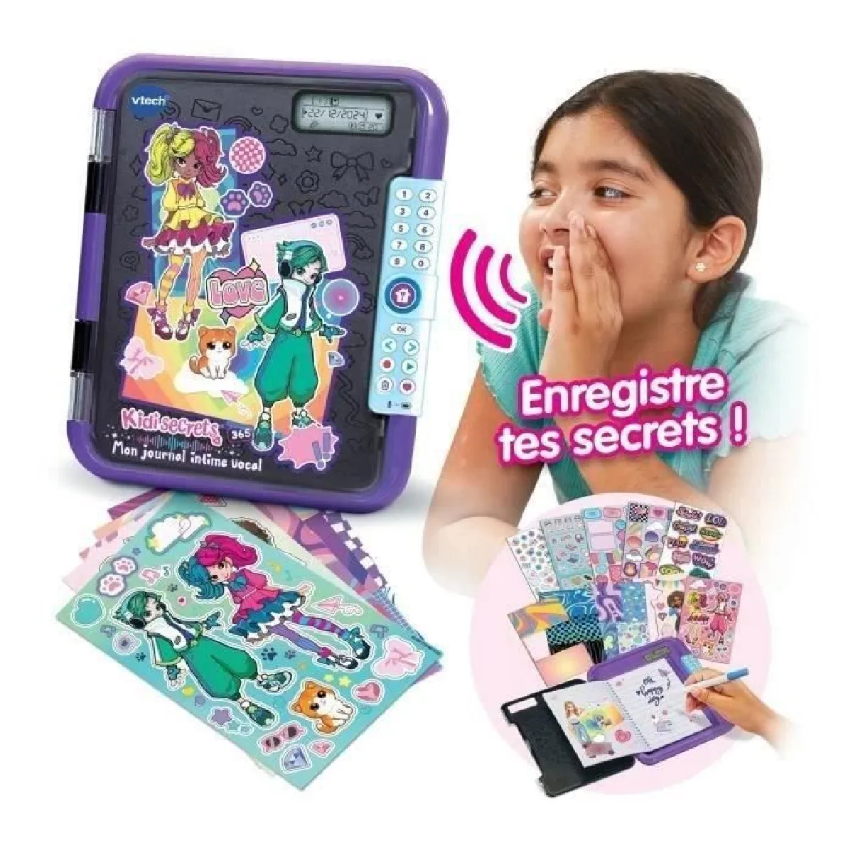 Vtech Kidisecrets 365 journal intime - Noir
