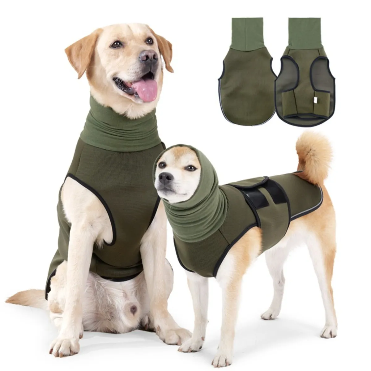 Gilet Apaisant Anti-Anxiété pour Chien - Soulagement Efficace du Stress et de la Peur Gree