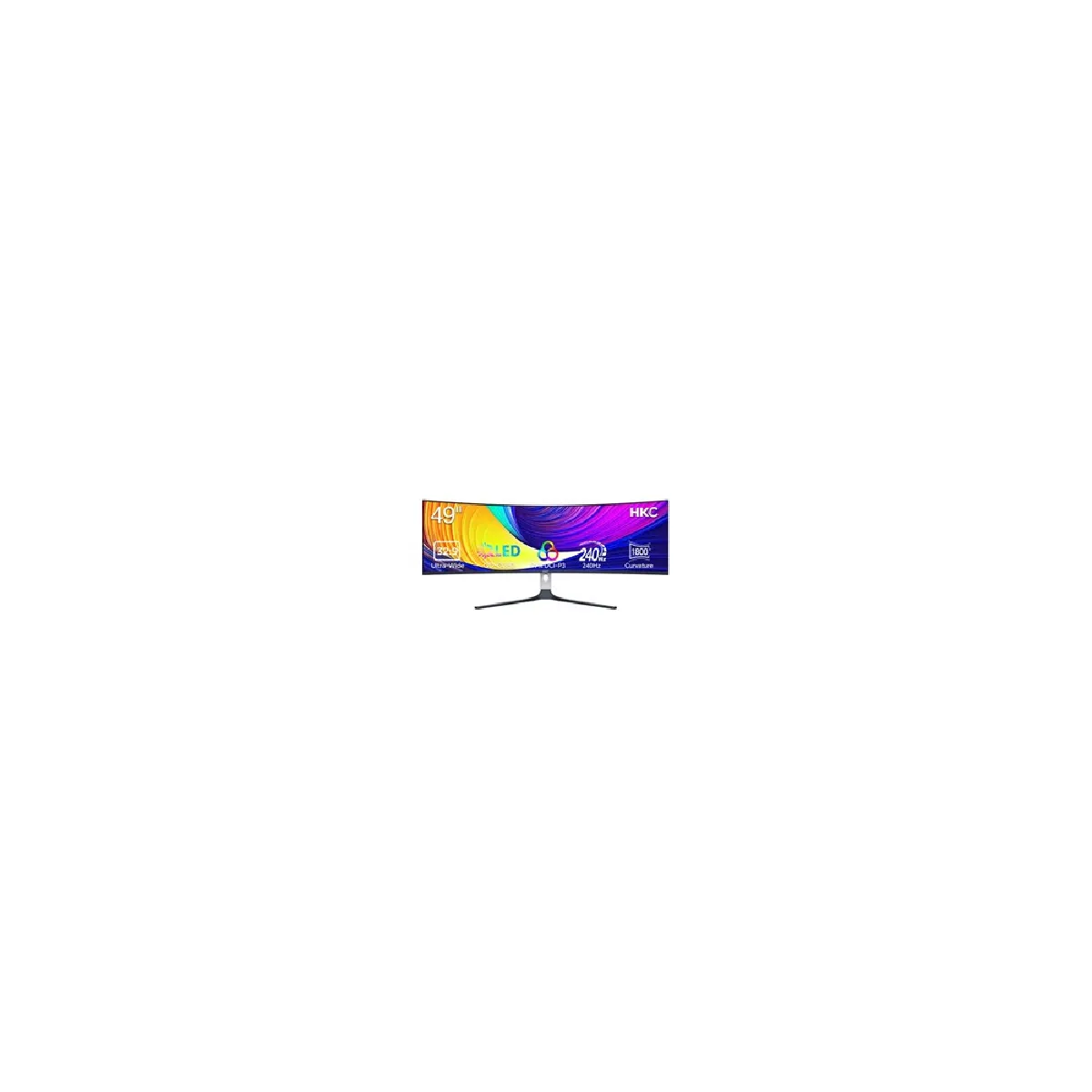 Hkc Blanc Ecran Pc Gaming Gs49uk 49" Incurvé 240 Hz 4K Uhd - Image 3