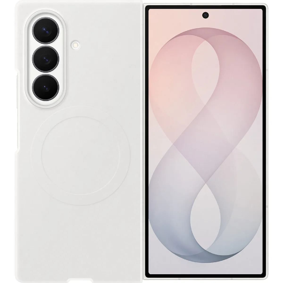 Samsung Pack Coque Magnétique pour Galaxy Z Fold 8 Ultra avec Film Anti-reflet Beige