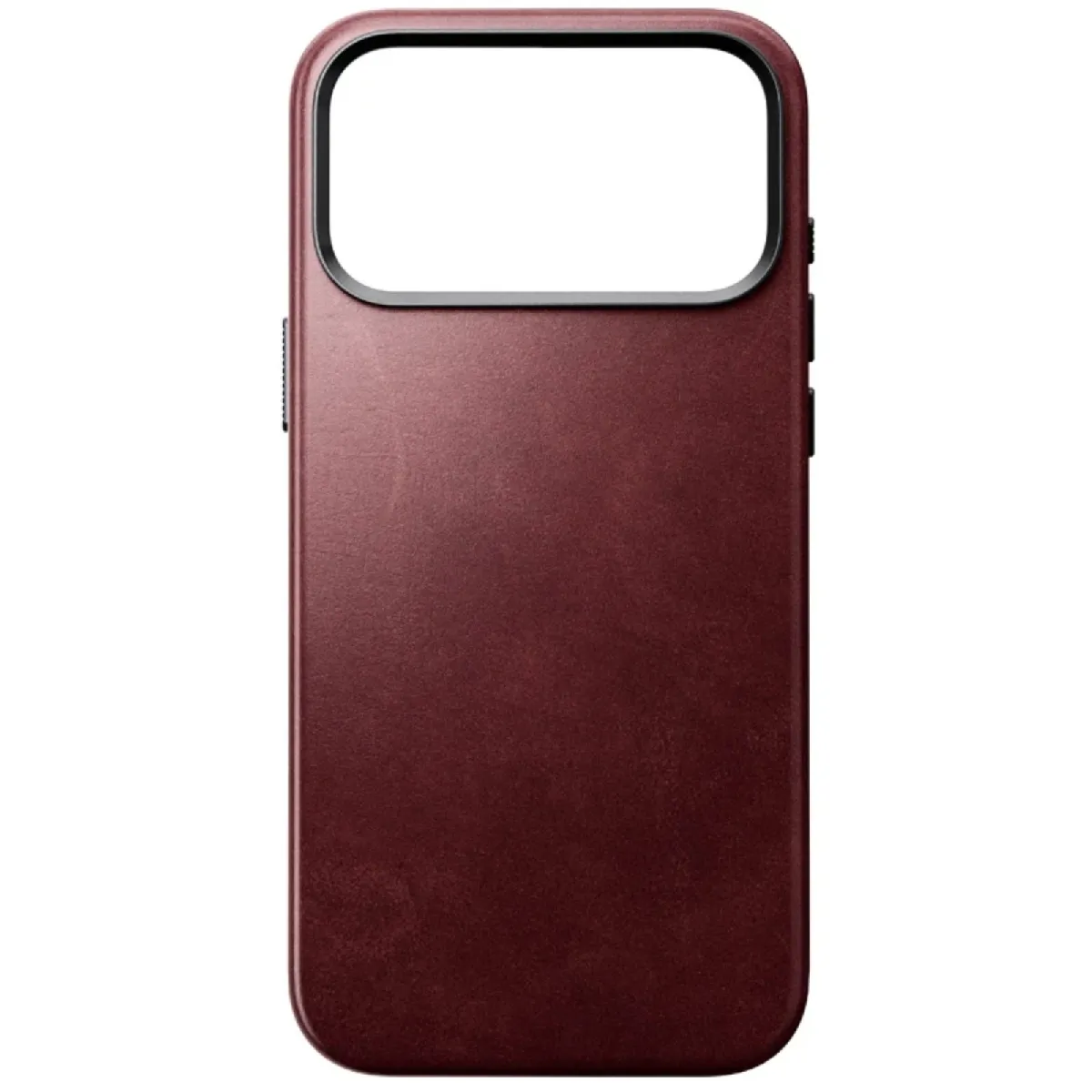Nomad Coque Magsafe Pour Iphone 18 Pro Max / 17 Pro Max En Cuir Véritable Bordeaux