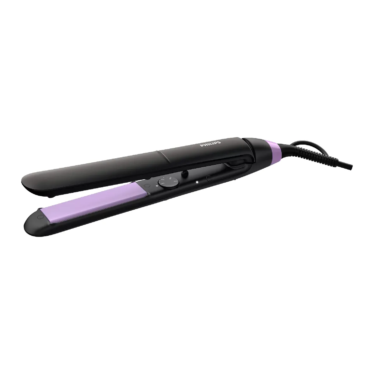 Philips StraightCare Essential BHS377/00 - Brosse lissante ThermoProtect - 10 réglages 160-230°C - Noir & Rose