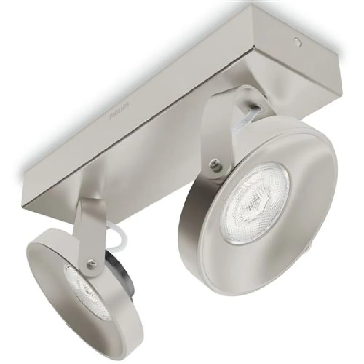 Philips Blanc Mylighting Spur Led Double Spot - Chrome - 9 W - Chaud - Orientable