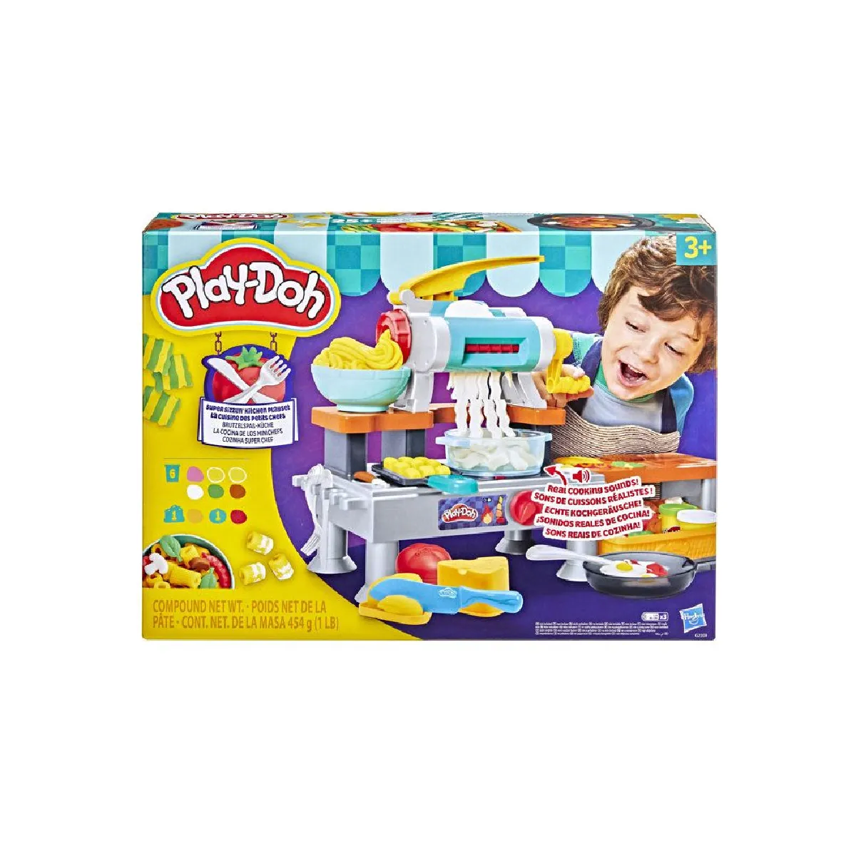 Play Doh Multicolore Pâte À Modeler La Cuisine Des Petits Chefs - Image 3