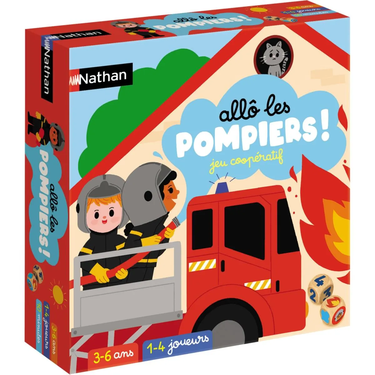 Nathan Multicolore Jeu Classique Allô Les Pompiers - Image 3