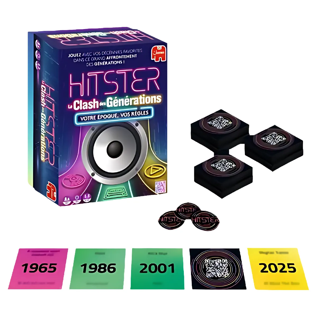 Jumbo Multicolore Jeu D'ambiance Hitster Le Clash Des Générations - Image 2