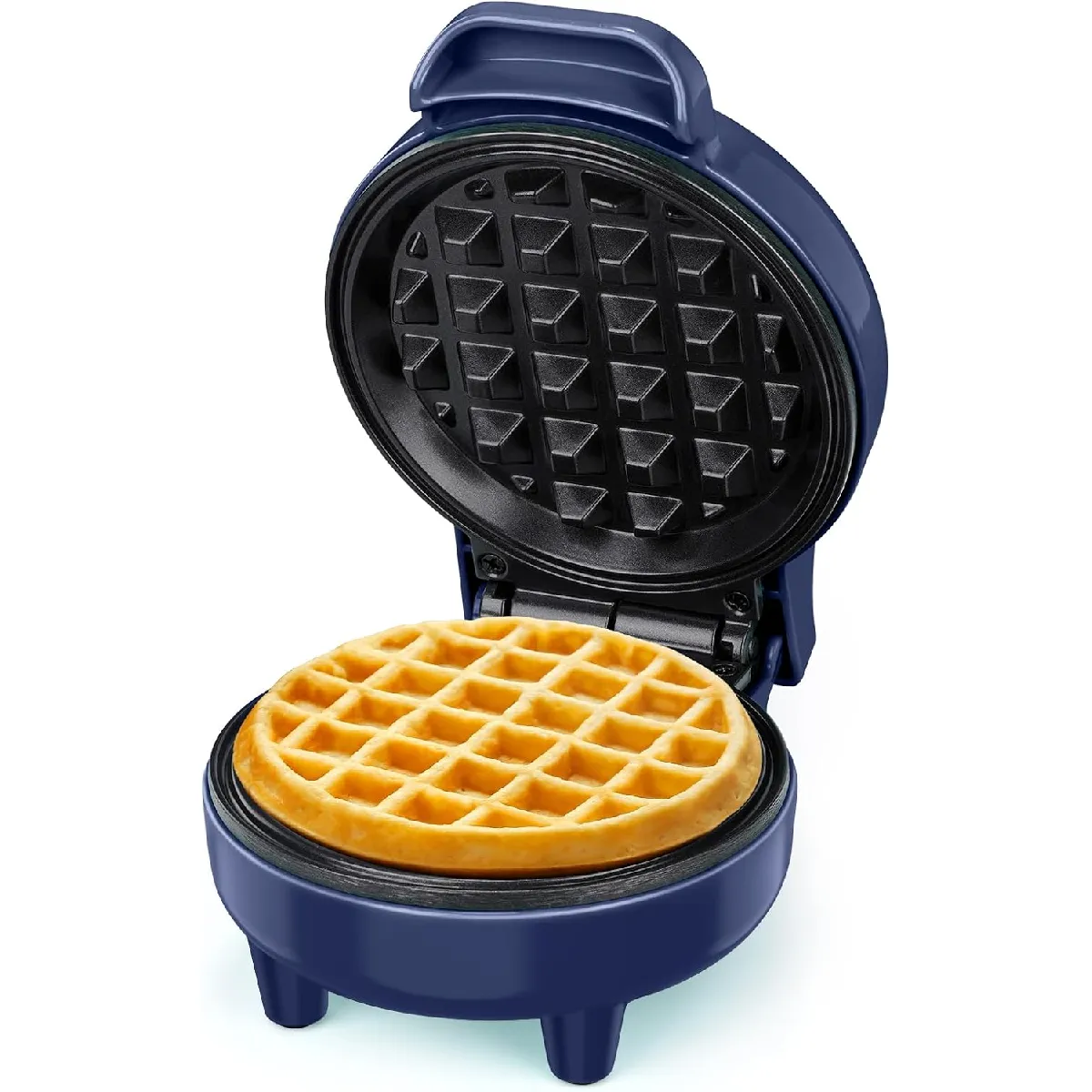 Yashe Bleu Mini Gaufrier, 550 W, 10 Cm,