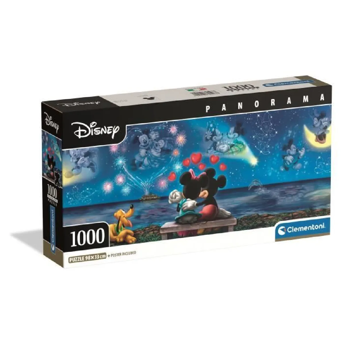 Clementoni Puzzle panorama Mickey & Minnie - 1000 pièces