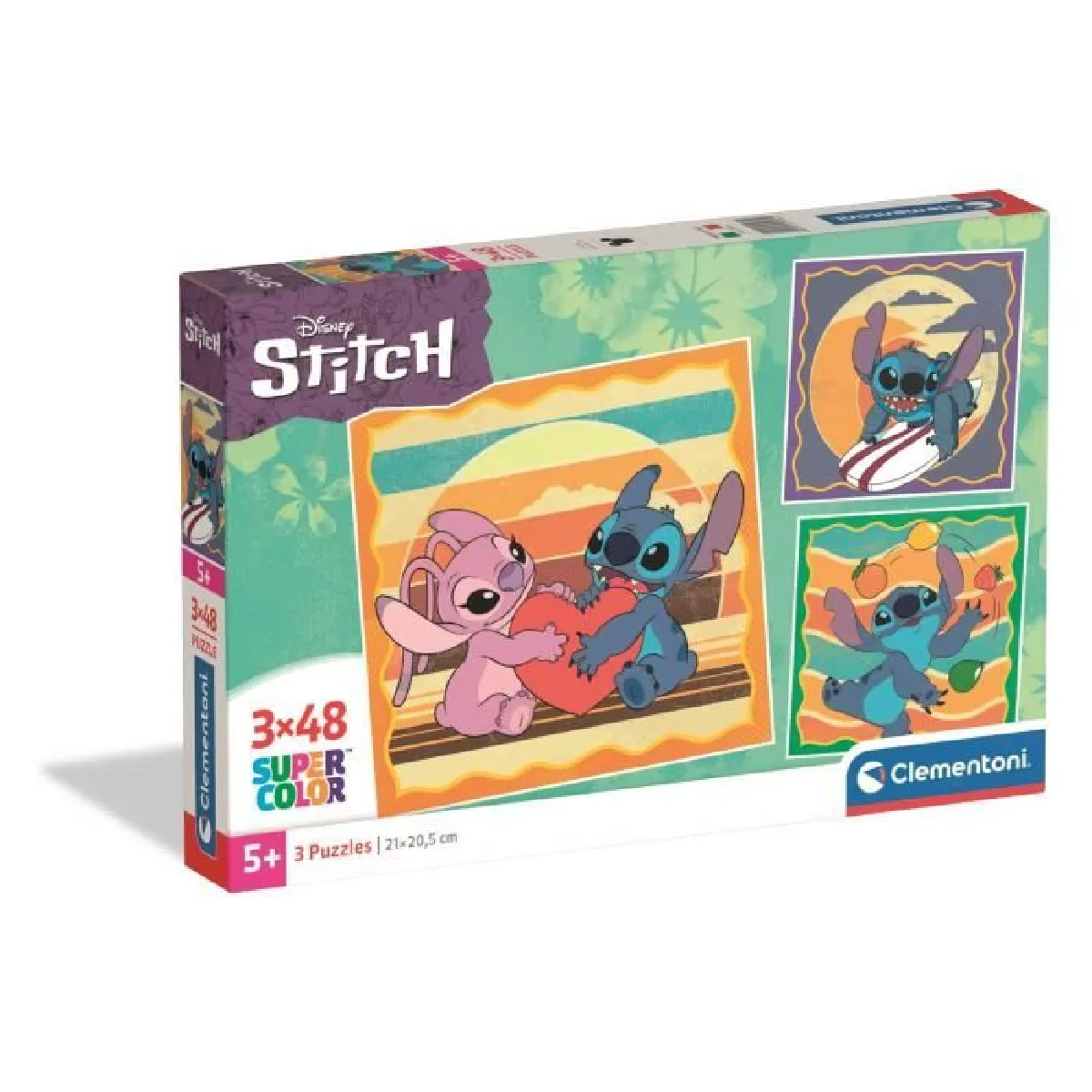 Clementoni Multicolore Puzzle De 144 Pièces Disney Stitch (X3) - Image 2
