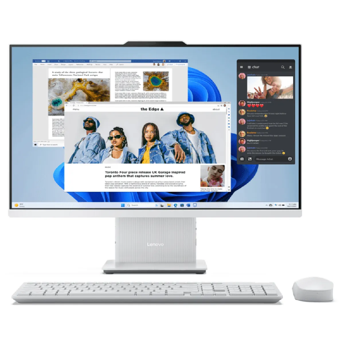 Lenovo PC tout-en-un IdeaCentre AIO 27ARR9 Ryzen 7 7735HS 16 Go 512 Go SSD 27 pouces FHD Gris - vue 3