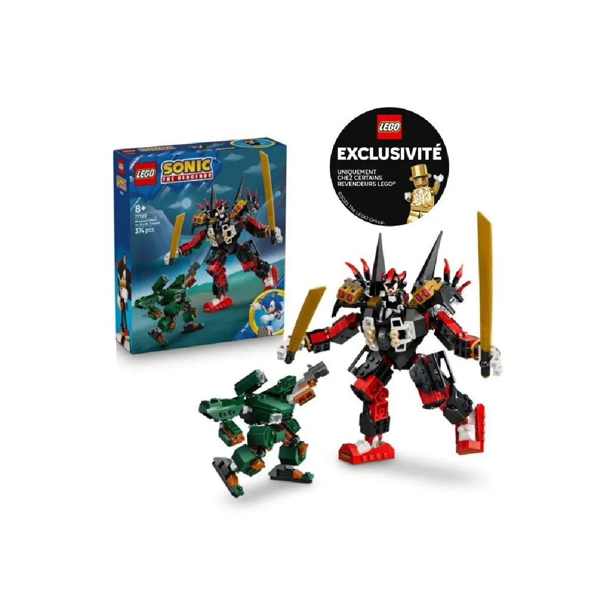 LEGO Sonic Shadow’s Mech vs. G.U.N. Trooper 77120 - 374 pièces