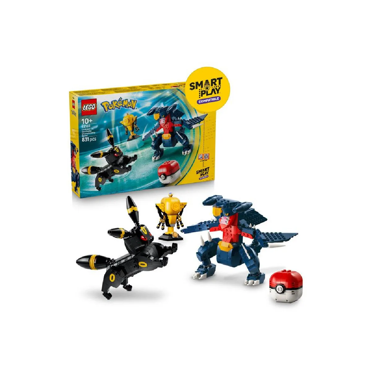 LEGO Pokémon SMART Play 72165 Noctali vs Carchacrok - Set de combat 831 pièces