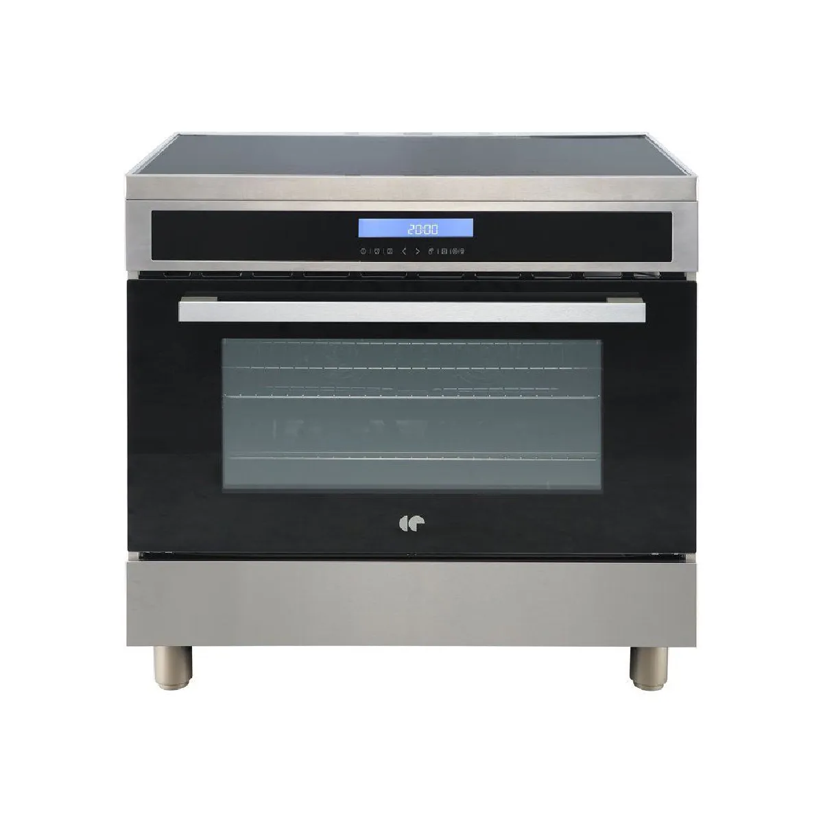 CONTINENTAL EDISON  CECPI9060IXD - Piano induction 90 cm - 5 zones - Four 102 L - Argent
