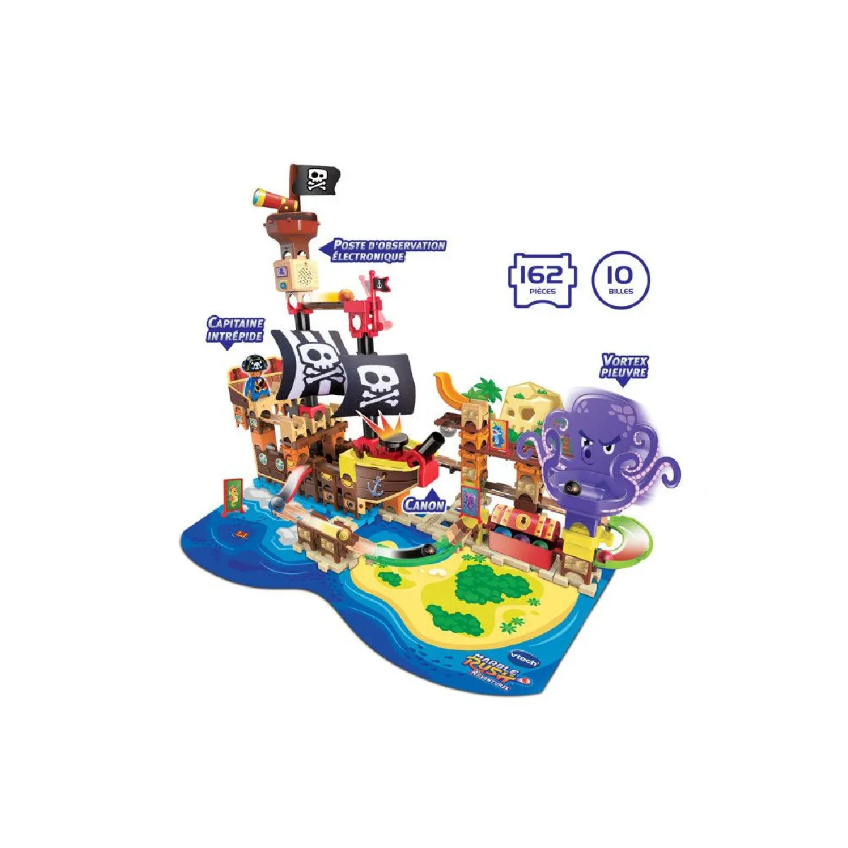 Vtech MARBLE RUSH ADVENTURES - SUPER BATEAU PIRATE INTERACTIF