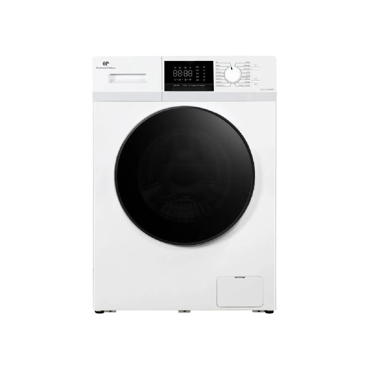 CONTINENTAL EDISON  CELL10140WP1 - Lave-linge hublot 10 kg - 1400 tr/min - Moteur induction - Blanc