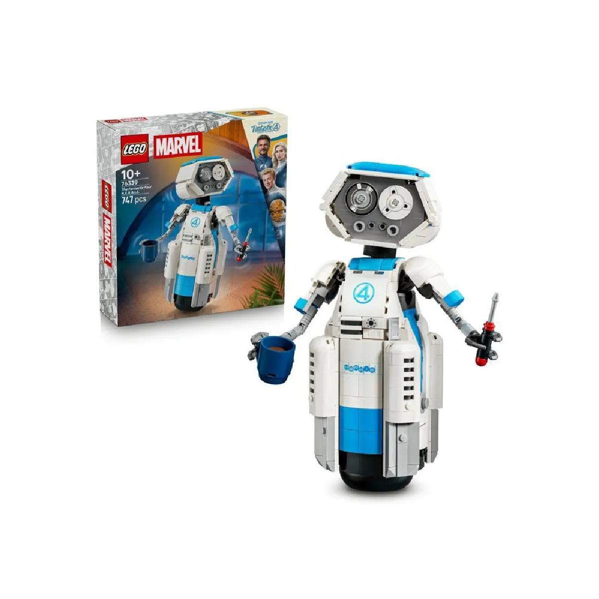 LEGO Marvel 76339 Les Quatre Fantastiques H.E.R.B.I.E. - Robot 747 pi&egrave;ces