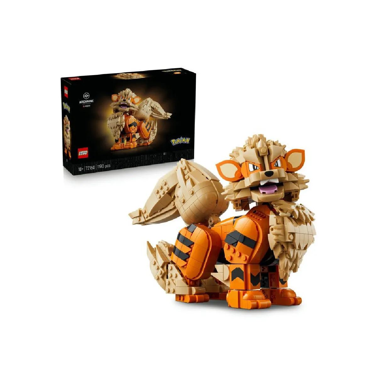 LEGO Pokémon 72160 - Arcanin- Set Collector pour Adulte - Idée Cadeau Gaming