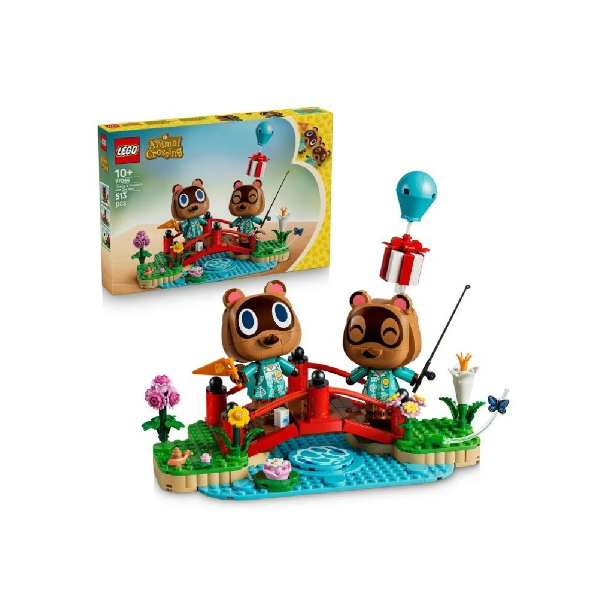 LEGO Animal Crossing 77059 - Promenade avec Méli et Mélo - 513 pièces