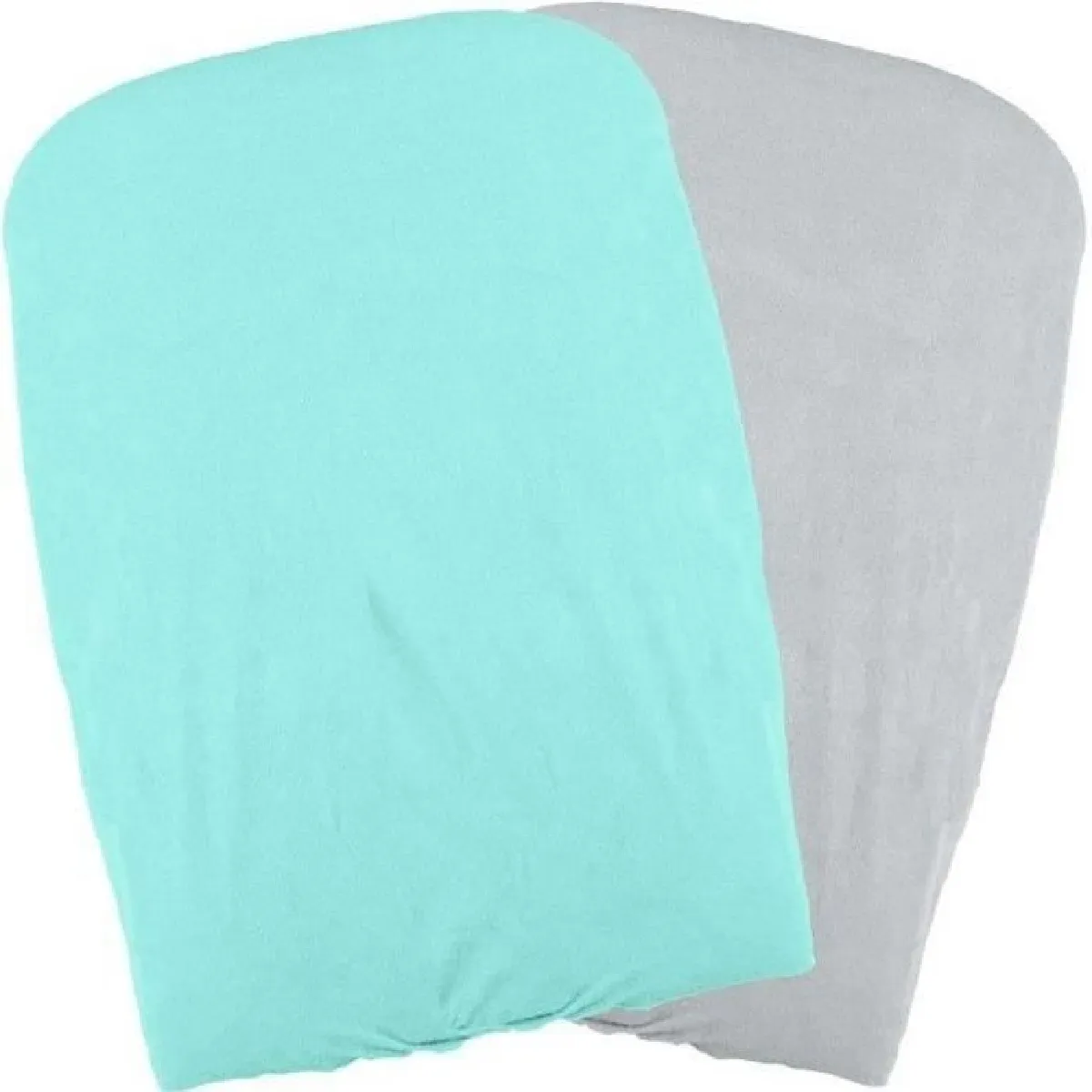 Matelas langer DOMIVA Lot 2 Housses matelas a langer - Aqua/Perle