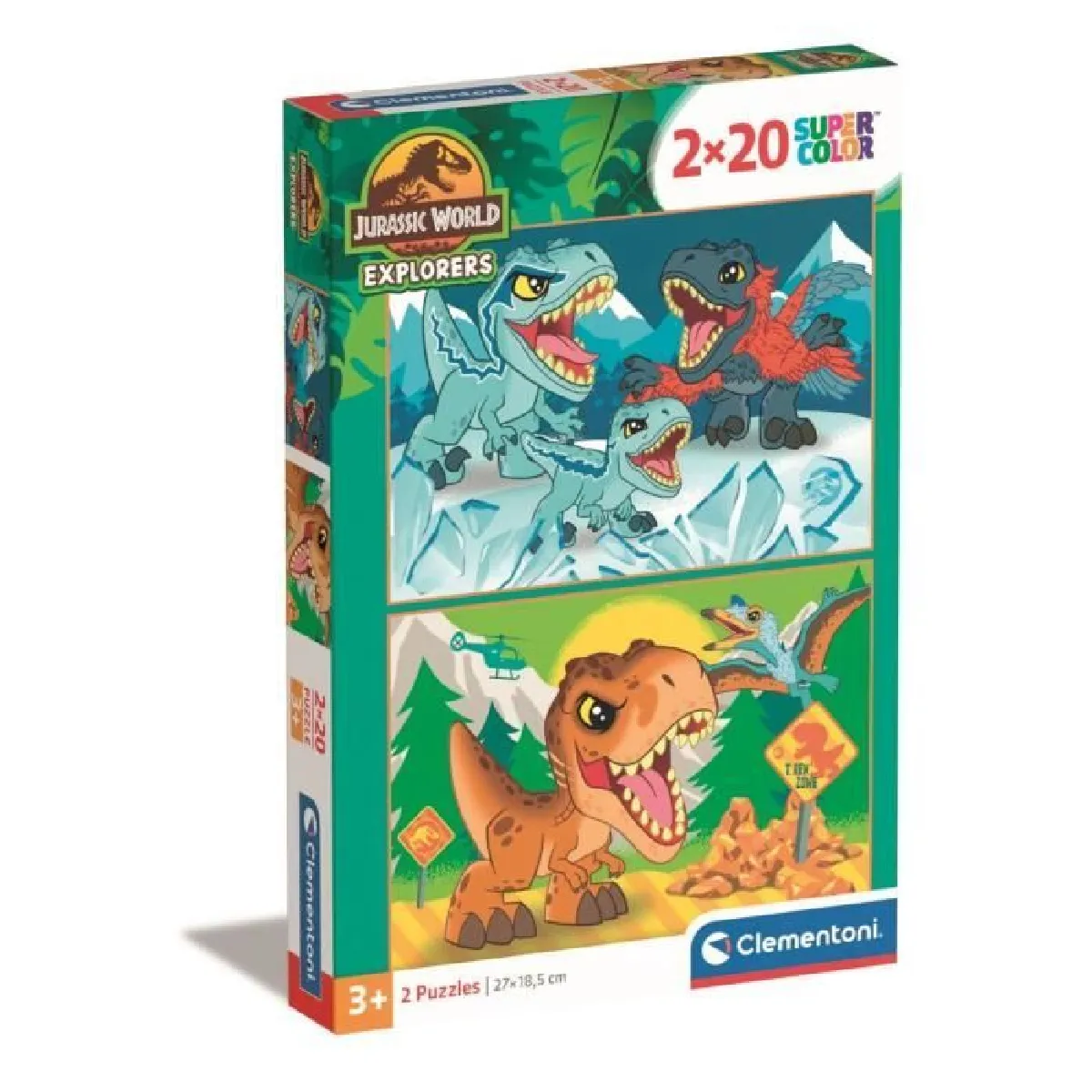 Clementoni puzzle Jurassic World - 2x20 pièces