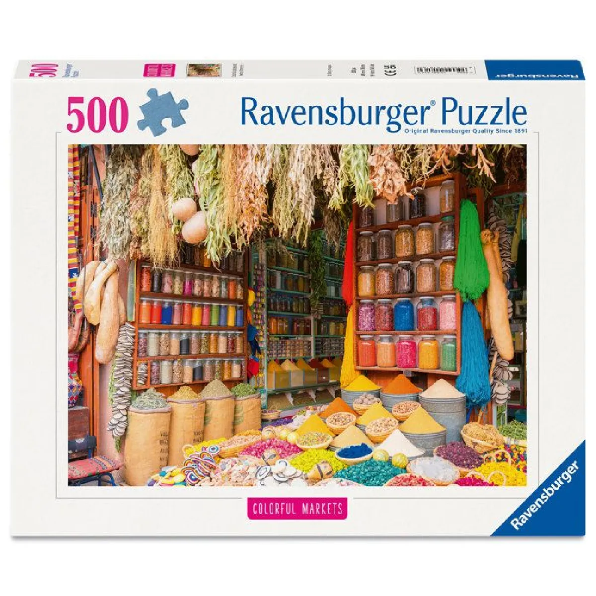 Puzzle 500 pièces : Marché aux épices Maroc Ravensburger France - vue 10