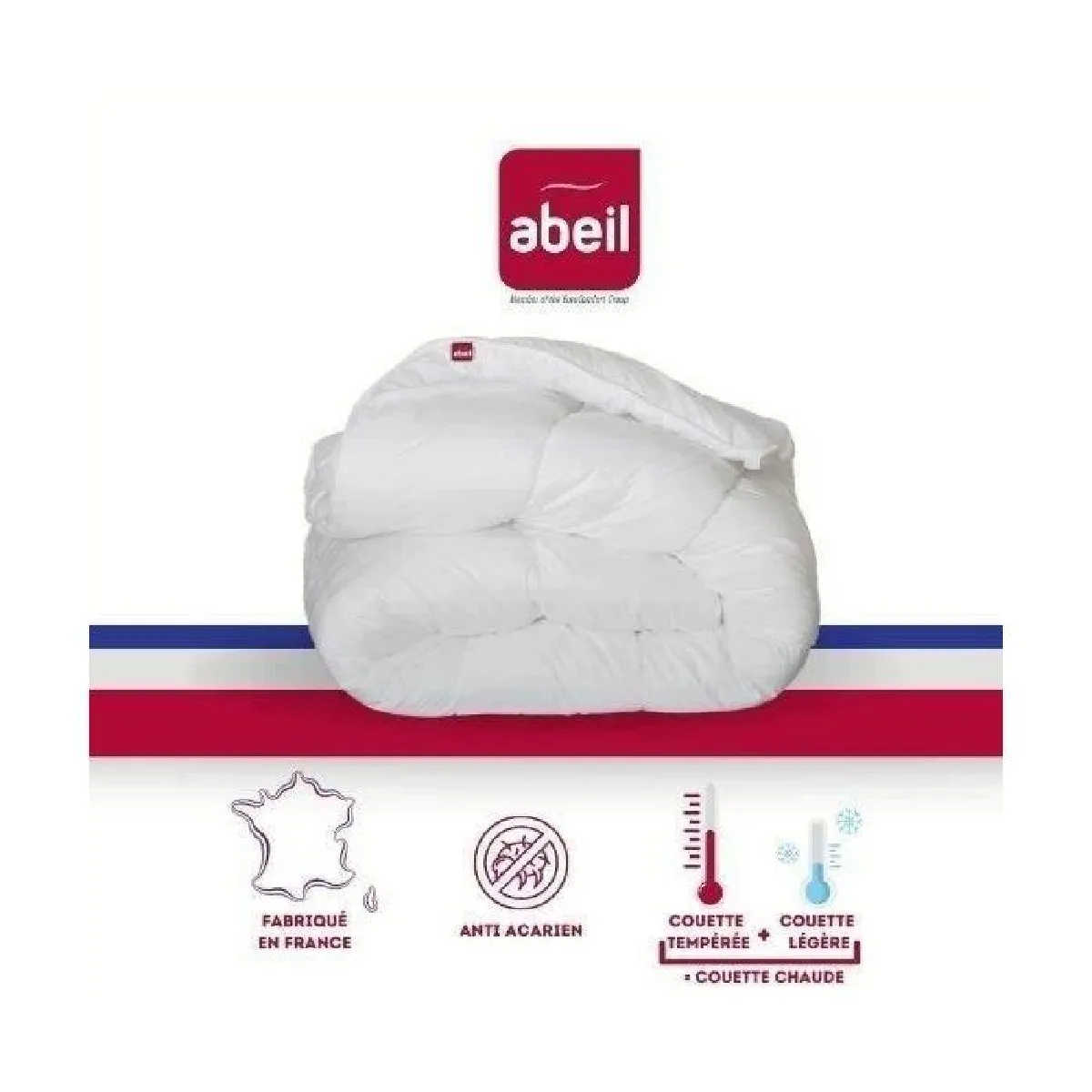 Torchon ABEIL Couette 4 Saisons ANTI-ACARIENS 240x260cm