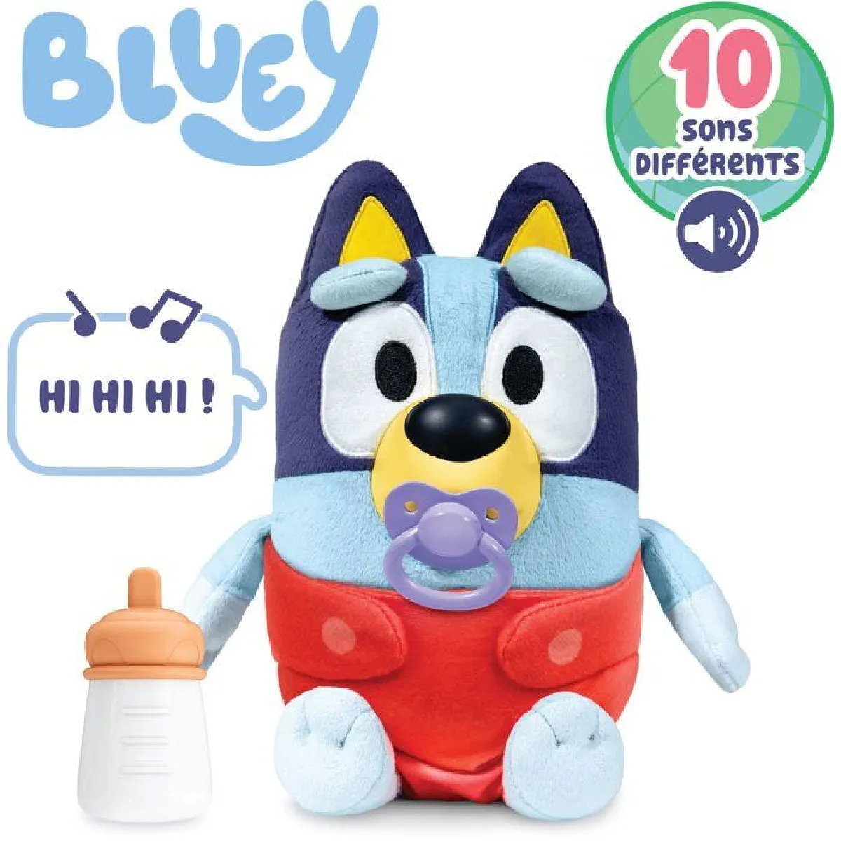 Générique Bluey Peluche Interactive Bébé Bluey