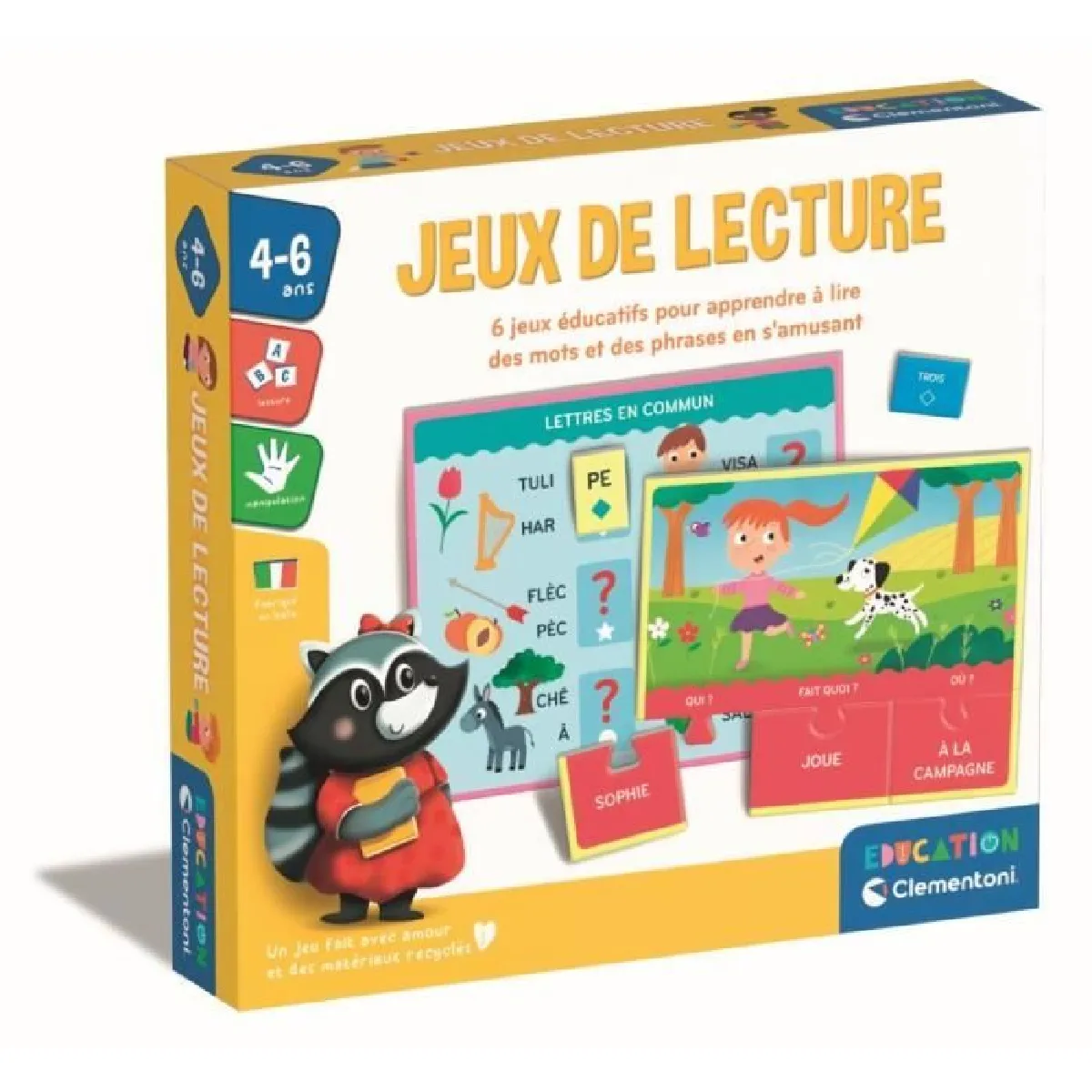 Clementoni Coffret jeux de lecture
