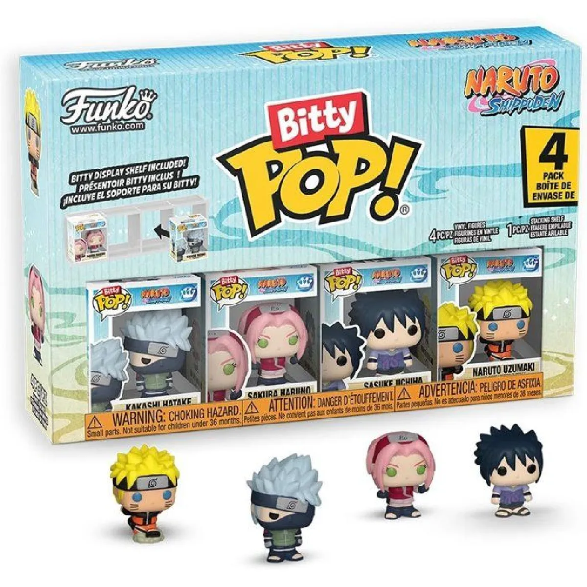 Figurine Funko Bitty Pop! Naruto Shippuden Team 7 4-pack Vinyle - Image 3