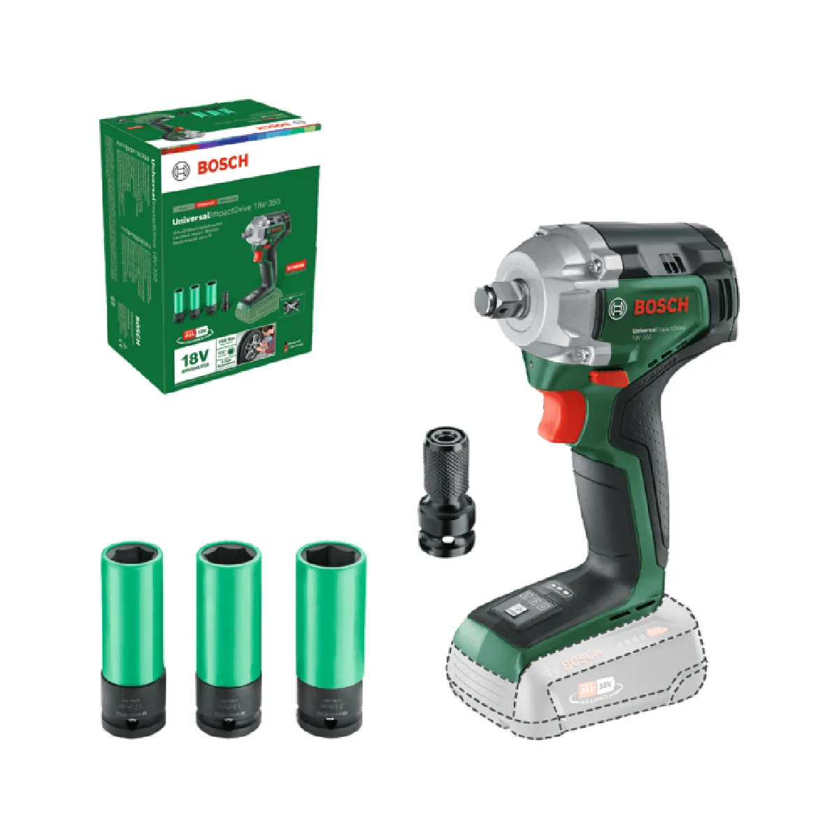 Bosch Visseuse a choc - UniversalImpactDrive 18V-210 - 18V