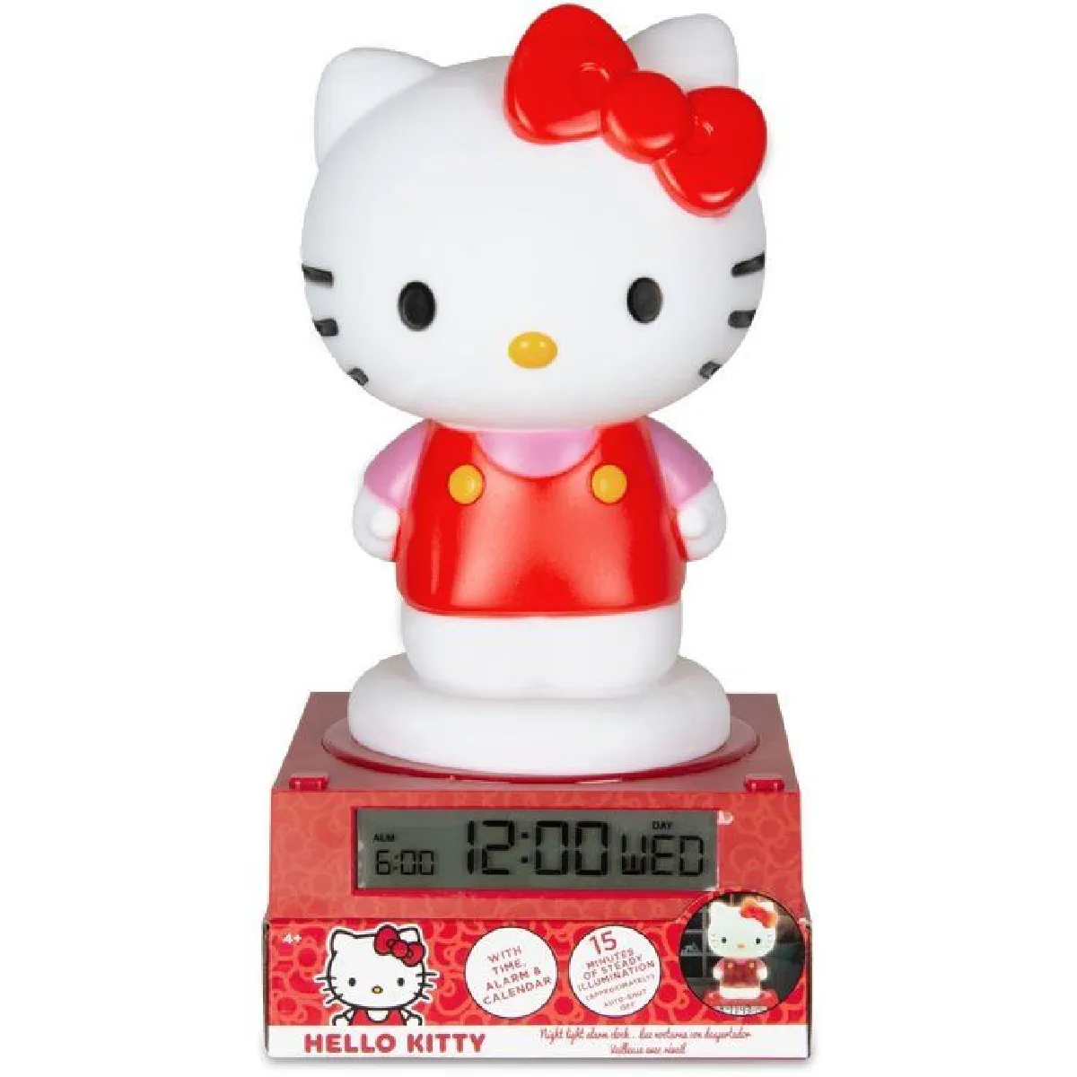 Kids Licensing Rouge Réveil Figurine Hello Kitty & Friend