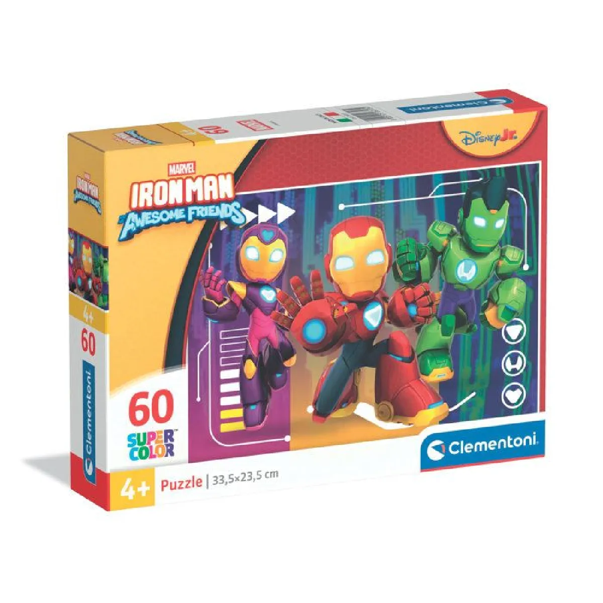 Clementoni Puzzle Marvel Iron Man - 60 pièces