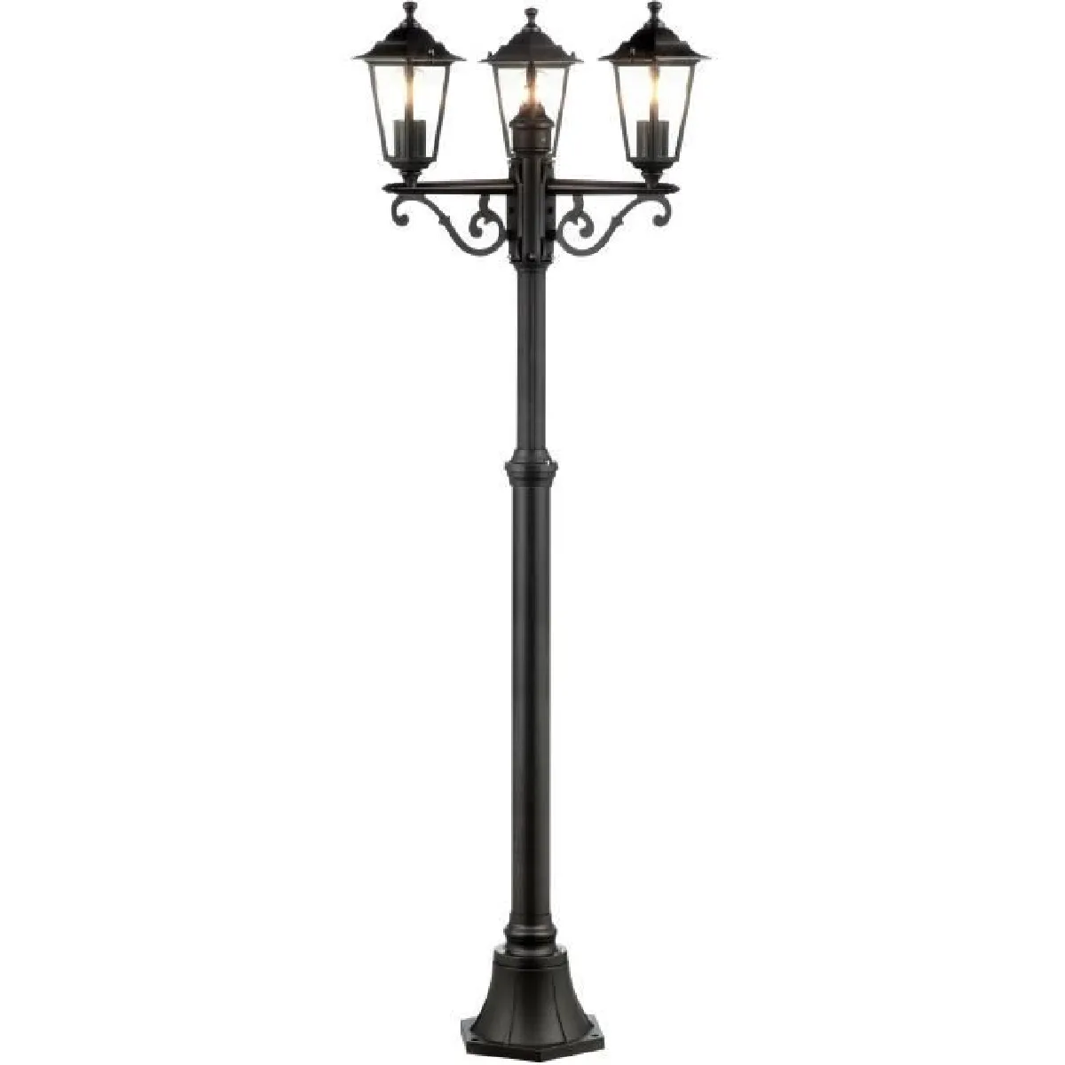 Brilliant (Lighting) Noir Lampadaire Extérieur 3 Lumières