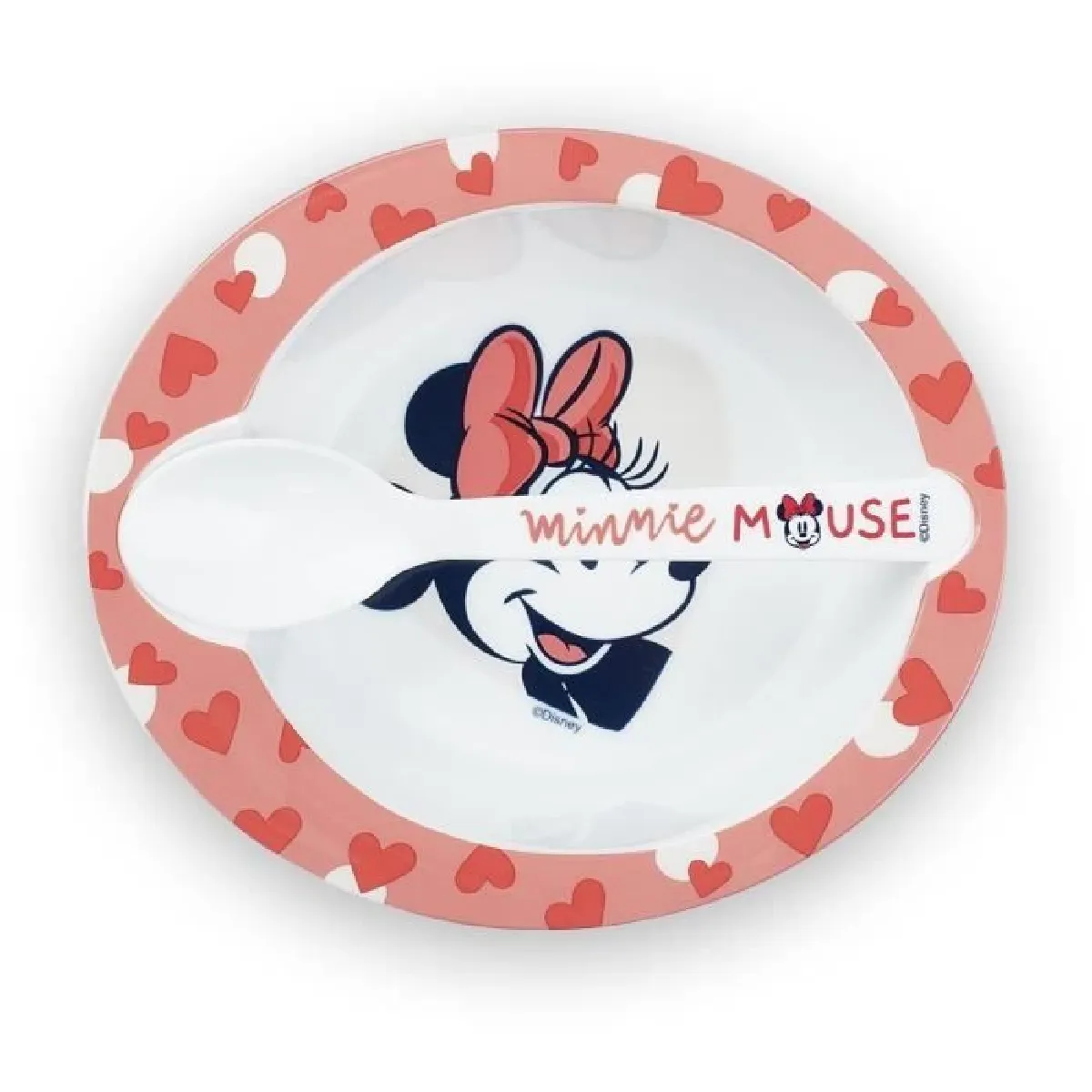 Joom Thermobaby Set Repas Micro-Ondes - 2 Pièces - Bol Et Cuillère - Minnie Rouge - Image 3