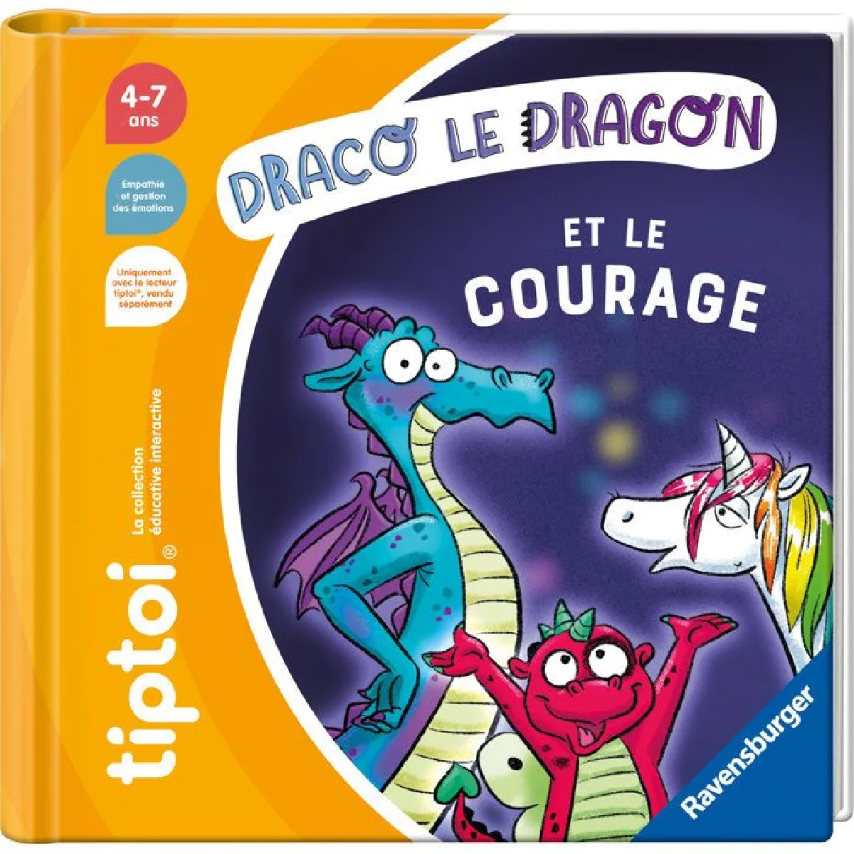 Ravensburger Jeu éducatif tiptoi Draco le dragon