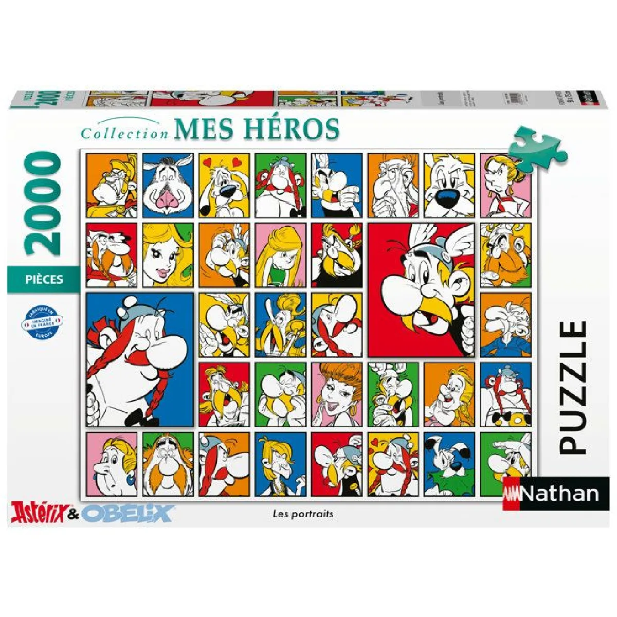 Puzzle 2000 pièces : Les portraits Astérix Ravensburger Nathan - vue 4